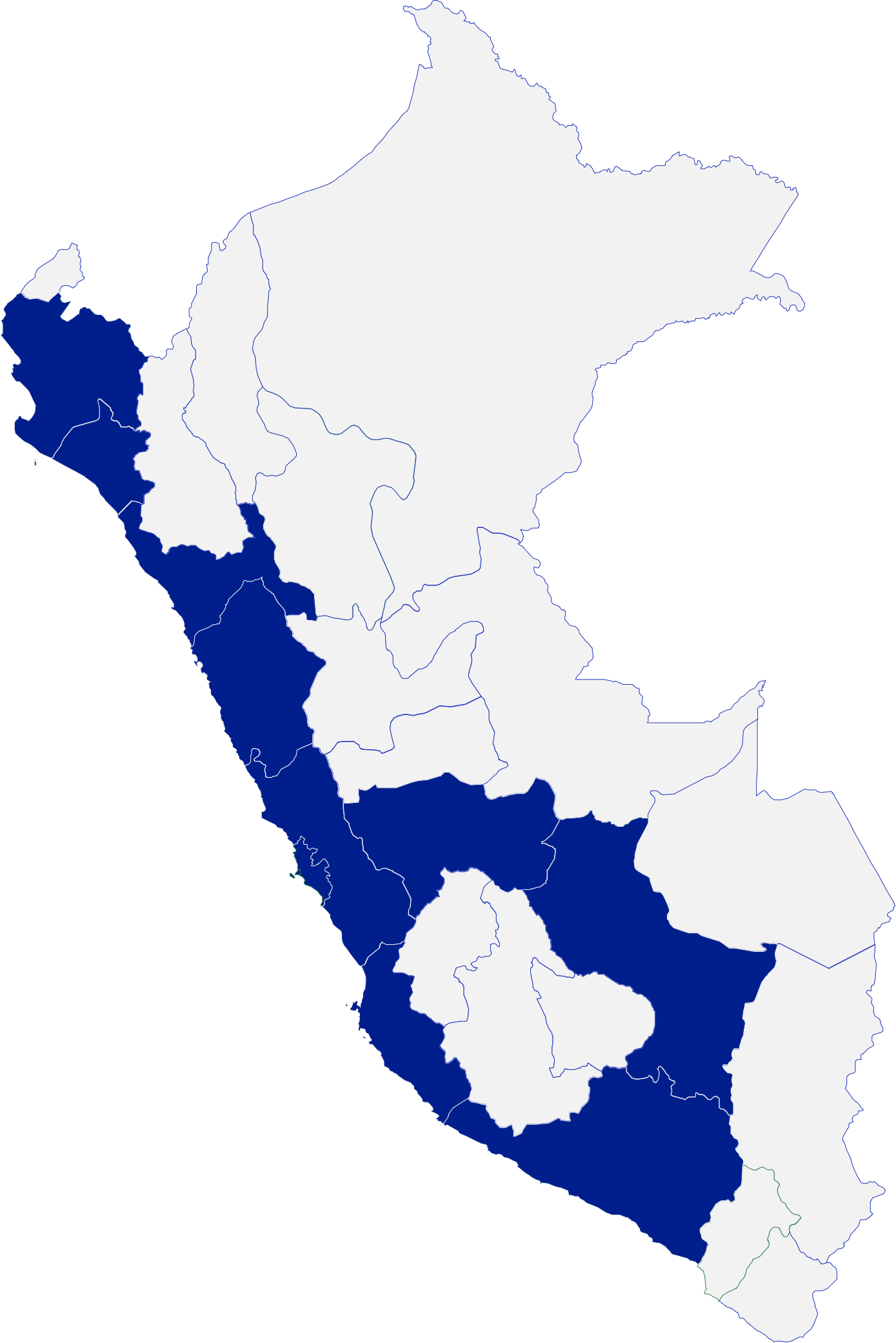 Mapa de fibra óptica Perú